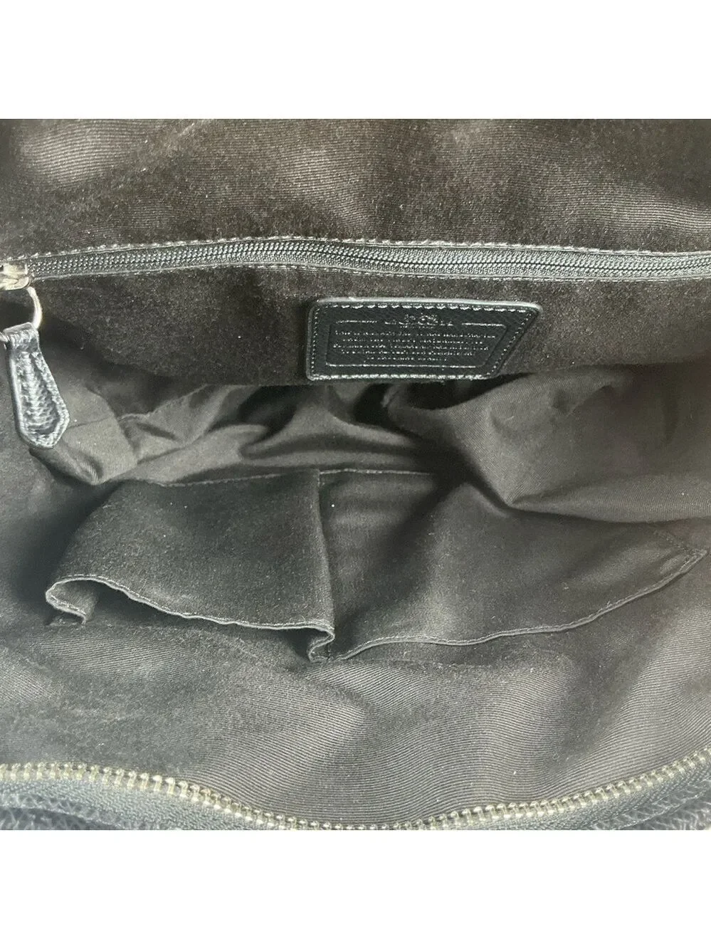 Coach 35025 Shoulder Bag Badlands Black White Floral Ward Tote Work Purse Laptop